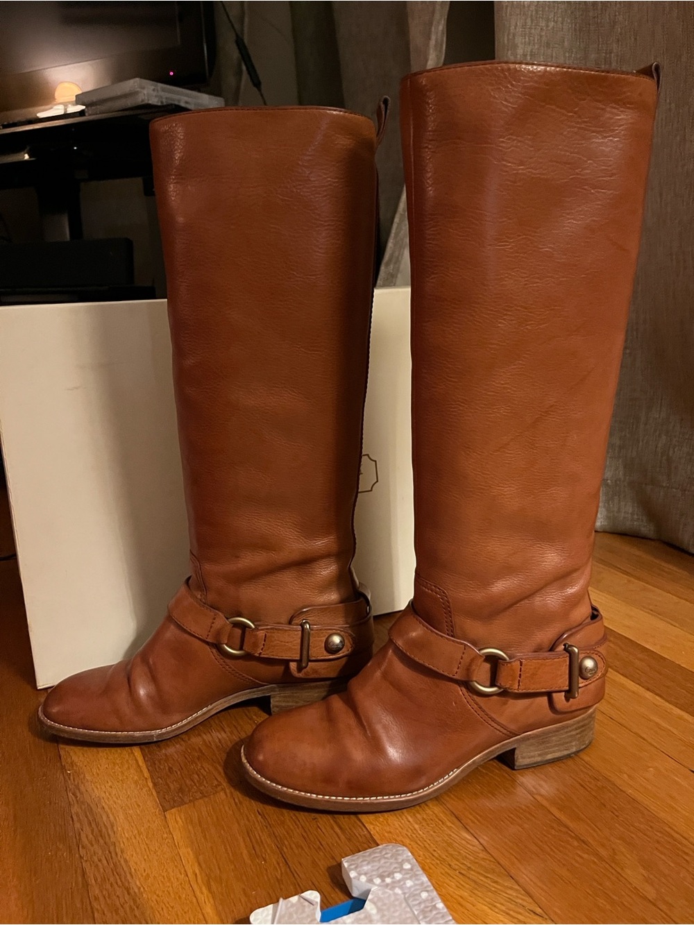 COACH ‘Natale’ Leather Knee-high Riding Boot